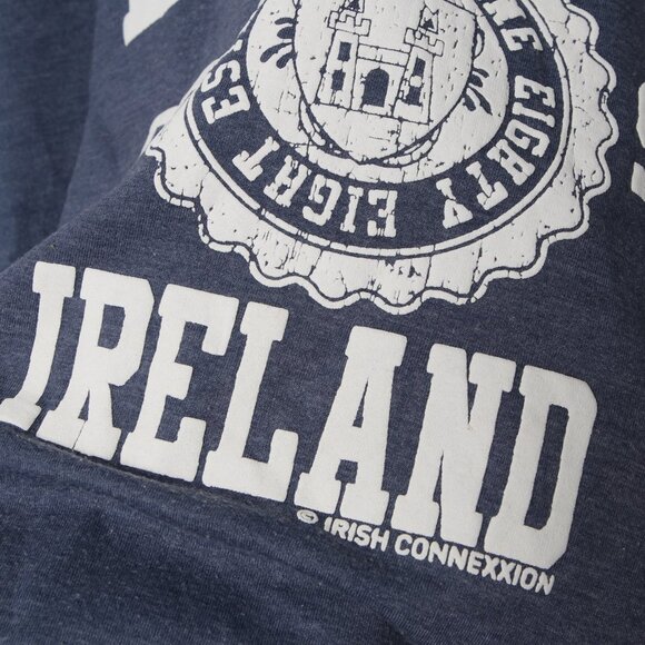 Dublin Ireland Est. 988 T-Shirt V-Neck Tee Irish Connection Blue St. Paddy's Day - Picture 5 of 6
